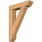 Ekena Millwork Traditional Slat Smooth Bracket w/ Offset Brace, Western Red Cedar, 7 1/2"W x 32"D x 44"H BKT0806X32X44TRA06SWR - alternate 1